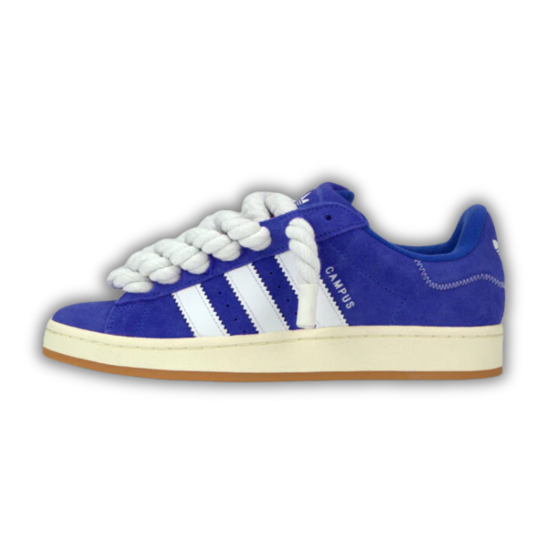 adidas Campus 00s Semi Lucid Blue Cloud White - White Rope Laces